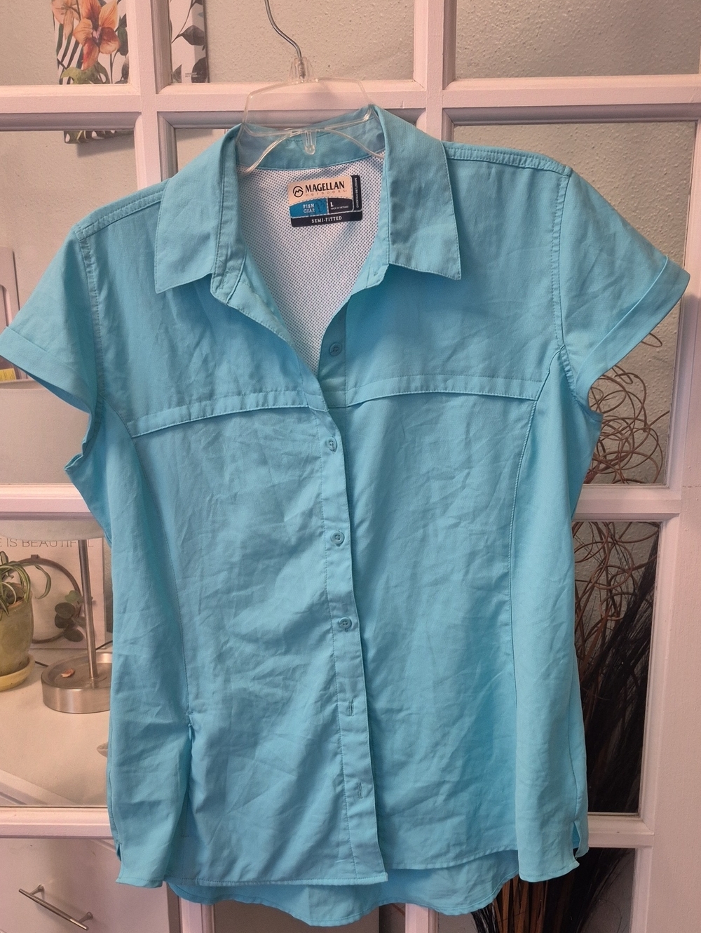 Magellan Outdoors Women's Aqua Laguna Madre Fishing Shirt